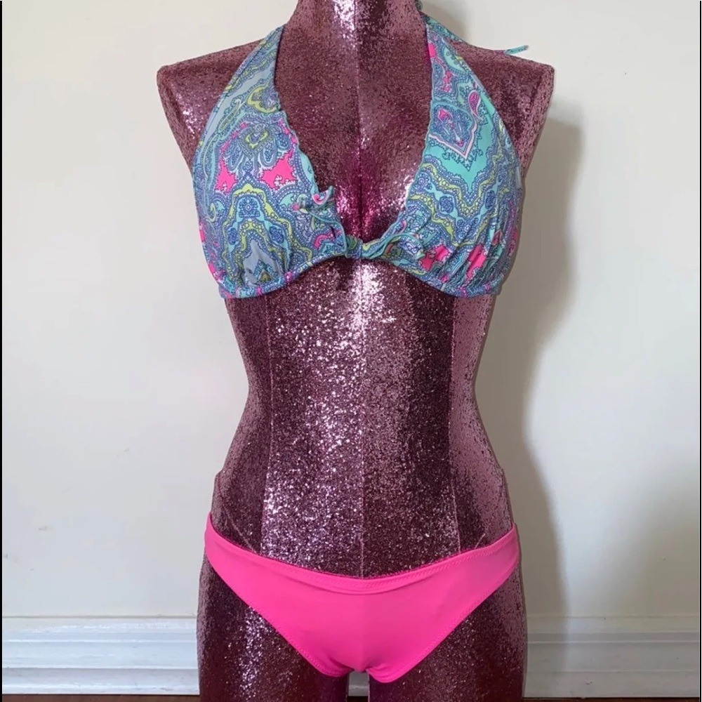 victoria secret halter bikini set